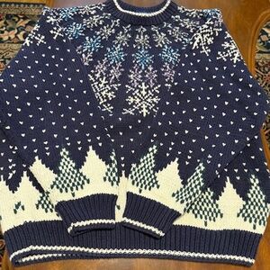 Vintage Sweater - Colours by Alexander Julian - Hand Knit - L